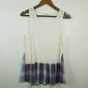 Hem & Thread Knit Tank Size S